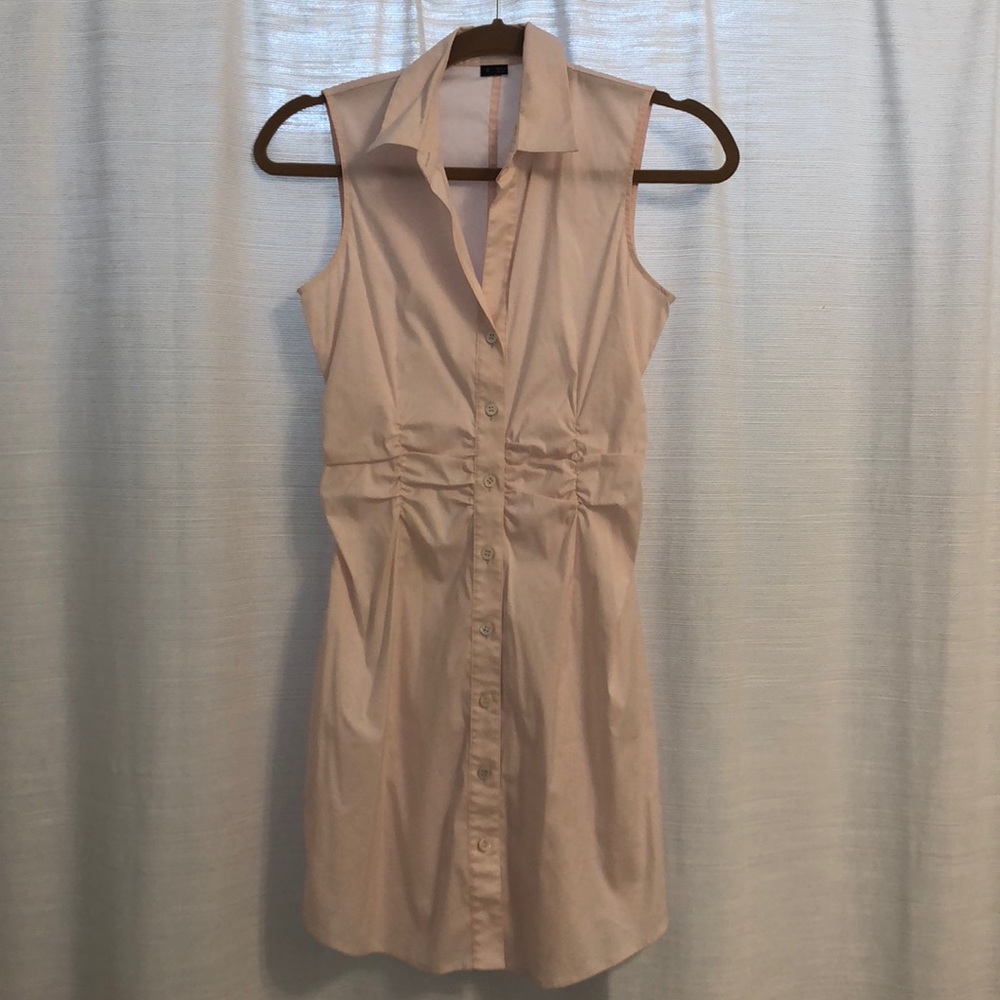 Theory Light Pink Collard Dress